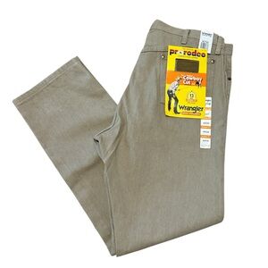 Wrangler Cowboy Cut Original Fit Jeans Tan 13MWZTN Mens 40x34 NWT